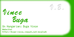 vince buga business card